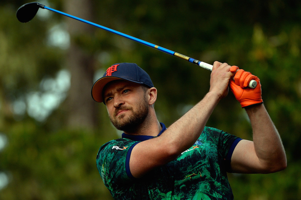Justin Timberlake joins slate of celebrities at Legends of Golf